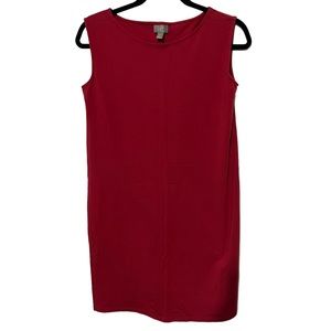 J. Jill Red Sleeveless Knee Length Dress Size XS